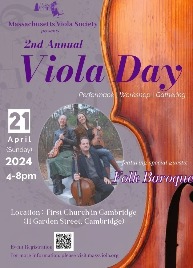 A poster for the 2 nd annual viola day.